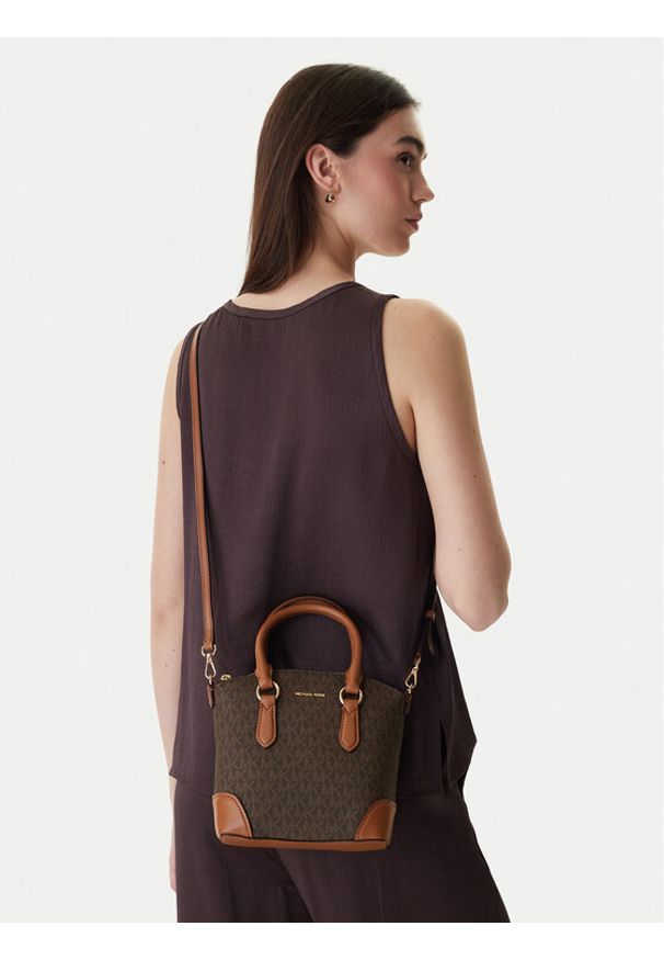 MICHAEL Michael Kors Torebka 30R6G1WM5B Brązowy. Kolor: brązowy. Materiał: skórzane