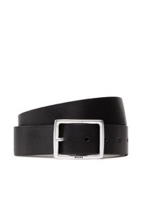 BOSS - Boss Pasek Męski Rudolf 50471306 Czarny. Kolor: czarny. Materiał: skóra