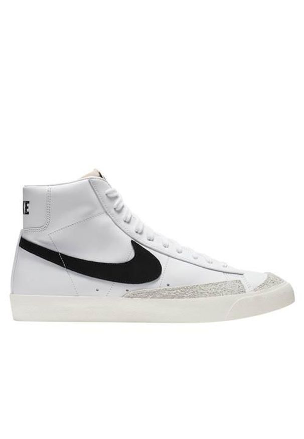 Buty do chodzenia męskie Nike Blazer Mid 77 Vintage. Wysokość cholewki: za kostkę. Zapięcie: sznurówki. Kolor: wielokolorowy. Materiał: skóra, syntetyk, materiał. Szerokość cholewki: normalna. Sport: turystyka piesza