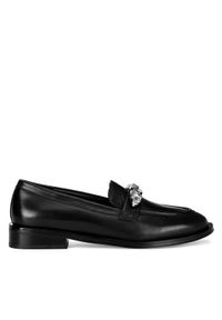 Eva Minge Loafersy WGA3289-1Z Czarny. Kolor: czarny. Materiał: skóra