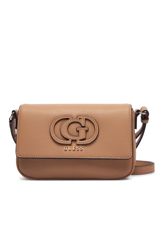 Guess Torebka Isola HWBG99 05210 Beżowy ciemny. Kolor: beżowy. Materiał: skórzane