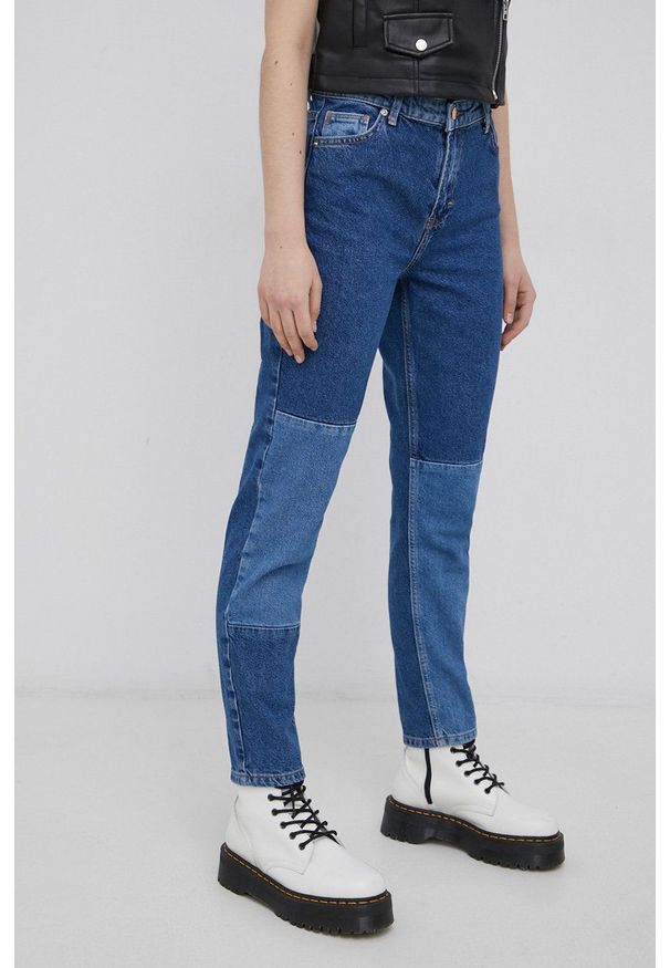 only - Only Jeansy damskie medium waist. Kolor: niebieski