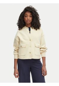 TOMMY HILFIGER - Tommy Hilfiger Bluza WW0WW48730 Beżowy jasny Relaxed Fit. Kolor: beżowy. Materiał: bawełna #1