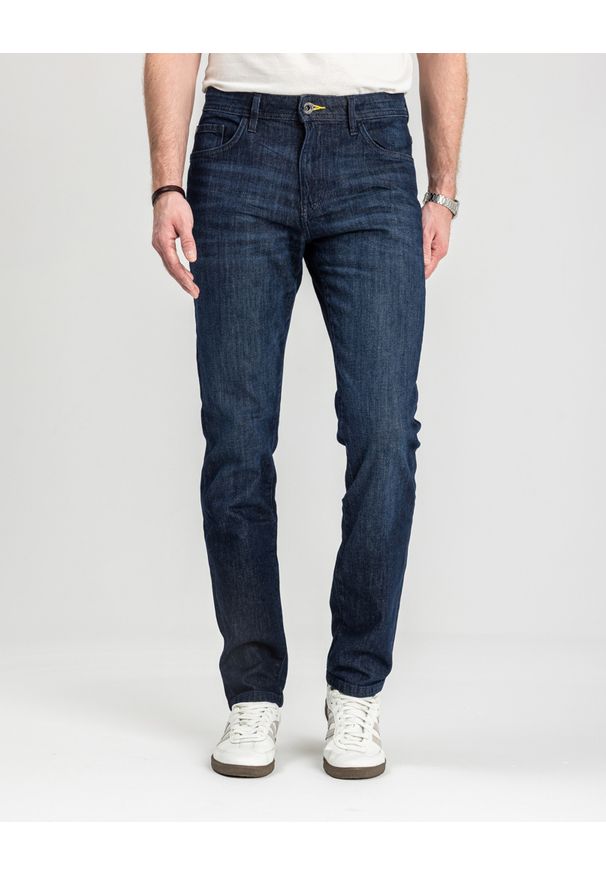Męskie Spodnie Jeansowe Tom Tailor TTJOSH REGULAR Clean Rinsed Blue Denim 1048363 10115