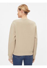 TOMMY HILFIGER - Tommy Hilfiger Bluza WW0WW39791 Beżowy Relaxed Fit. Kolor: beżowy. Materiał: bawełna, syntetyk
