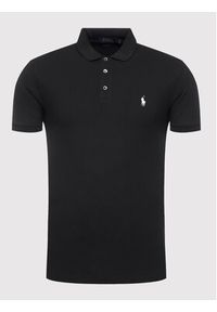 Polo Ralph Lauren Polo 710541705 Czarny Slim Fit. Typ kołnierza: polo. Kolor: czarny. Materiał: bawełna #4