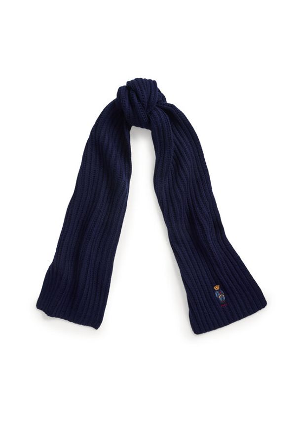 Polo Ralph Lauren Szalik 455931877003 Granatowy. Kolor: niebieski. Materiał: wełna