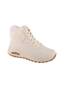 skechers - Buty Skechers Uno Rugged Fall Air, Kobiety. Wysokość cholewki: za kostkę. Zapięcie: sznurówki. Kolor: beżowy. Materiał: syntetyk, materiał. Szerokość cholewki: normalna. Model: Skechers Sport. Sport: turystyka piesza