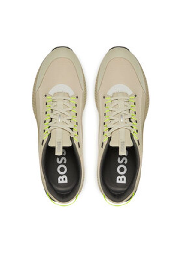 BOSS Sneakersy Ttnm Evo Runn 50529544 Beżowy. Kolor: beżowy. Materiał: materiał