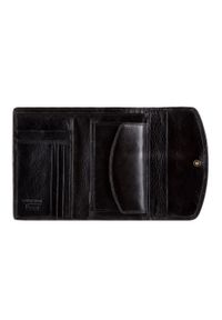 Wittchen - Damski portfel ze skóry elegancki czarny. Kolor: czarny. Materiał: skóra, lakier. Wzór: aplikacja, gładki #5