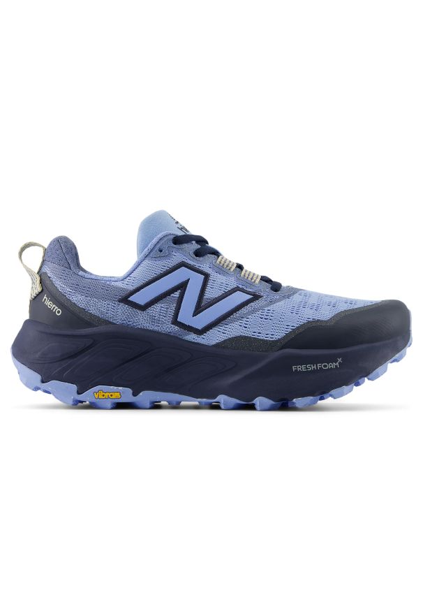 Buty damskie New Balance Fresh Foam X Hierro v9 WTHIERB9 – niebieskie. Kolor: niebieski. Materiał: guma, syntetyk, materiał. Szerokość cholewki: normalna. Sezon: lato. Sport: outdoor, fitness, bieganie