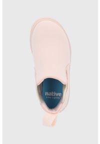 Native Sztyblety dziecięce Kensington Treklite kolor różowy. Nosek buta: okrągły. Kolor: różowy. Materiał: guma #4