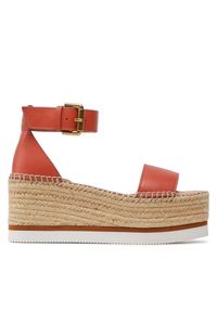 Espadryle See By Chloé. Kolor: pomarańczowy