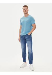 BOSS T-Shirt 50531401 Błękitny Regular Fit. Kolor: niebieski. Materiał: bawełna