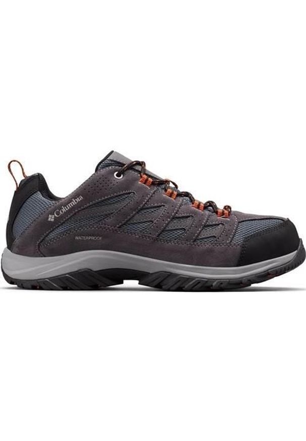 columbia - Buty trekkingowe męskie Columbia Crestwood. Zapięcie: sznurówki. Kolor: szary, wielokolorowy. Materiał: tkanina, materiał, syntetyk, skóra, guma, zamsz. Szerokość cholewki: normalna. Sport: turystyka piesza