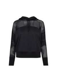 Urban Classics - Damska bluza z kapturem Urban Classic Mesh. Typ kołnierza: kaptur. Kolor: czarny. Materiał: mesh #1