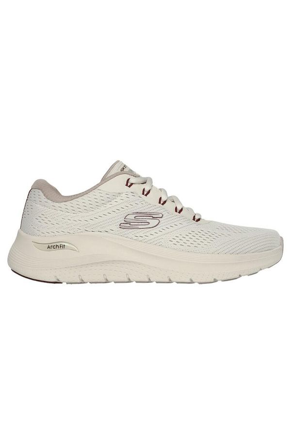 skechers - Buty Mężczyzna Skechers Arch Fit 2.0 beżowy. Kolor: beżowy. Materiał: syntetyk, tkanina