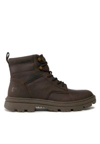 CAT Footwear Trapery Practitioner Mid P725843 Brązowy. Kolor: brązowy. Materiał: skóra