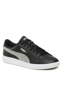 Sneakersy Puma Vikky V3 Glitz Fs Jr 389678 01 Puma Black/Puma Silver/White. Kolor: czarny. Materiał: skóra