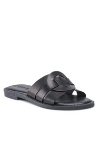 Klapki Tamaris 1-27114-28 Black 001. Kolor: czarny. Materiał: skóra #1