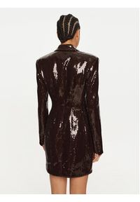 ROTATE Sukienka wieczorowa Basha 1127522910 Brązowy Slim Fit. Kolor: brązowy. Materiał: syntetyk. Styl: wizytowy #6
