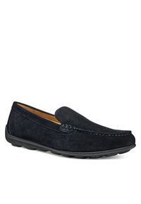 Geox Mokasyny U Spherica Ec16 U55HYA 00022 C4021 Granatowy. Kolor: niebieski. Materiał: zamsz, skóra