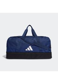 Adidas - Tiro League Duffel Bag Large. Kolor: niebieski, wielokolorowy, czarny, biały. Materiał: materiał