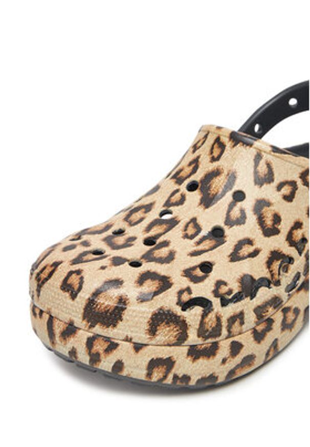 Crocs Klapki BAYA PLATFORM CLOG 208712-0C4 Beżowy. Kolor: beżowy. Obcas: na platformie