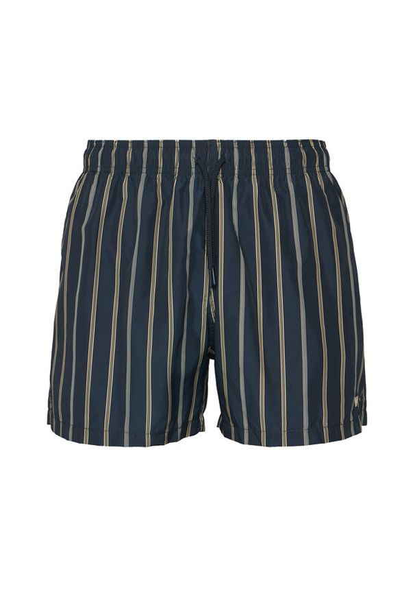 Emporio Armani Szorty kąpielowe EM000583 AF20445 FB170 Granatowy Regular Fit. Kolor: niebieski. Materiał: syntetyk