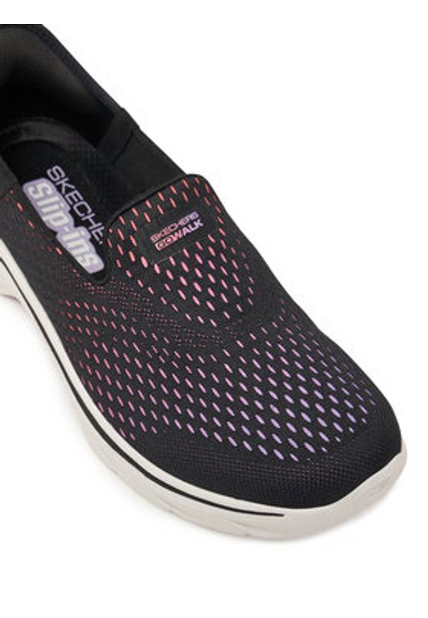 skechers - Skechers Półbuty 125211/BKMT Czarny. Kolor: czarny. Materiał: materiał