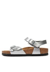 Birkenstock Sandały Rio 1019201 D Srebrny. Kolor: srebrny