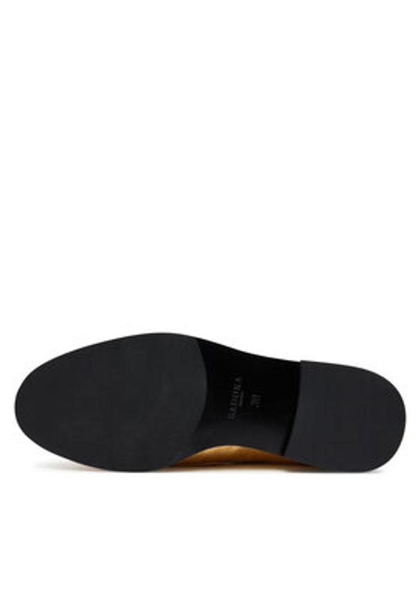 Badura Mokasyny LILAC-SLT152SK Złoty. Kolor: złoty. Materiał: skóra