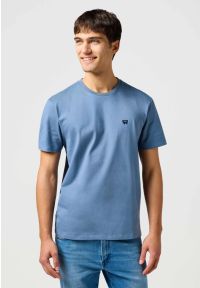 Wrangler - MESKA KOSZULKA WRANGLER SIGN OFF TEE DUSTY BLUE 112362680 #1