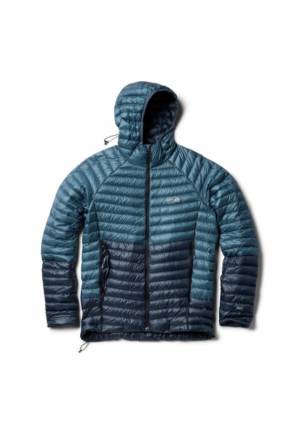 MOUNTAIN HARDWEAR - Kurtka z kapturem Mountain Hardwear Ghost Whisperer™. Typ kołnierza: kaptur. Kolor: niebieski. Materiał: puch. Sport: turystyka piesza