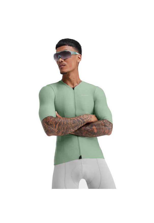 SIROKO - Męska ultralekka koszulka rowerowa Kolarstwo Siroko SRX Stage. Kolor: zielony. Materiał: nylon. Sport: kolarstwo