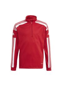 Adidas - Bluza dla dzieci adidas Squadra 21 Training Top Youth czerwona GP6470. Kolor: czerwony, biały, wielokolorowy. Sport: piłka nożna