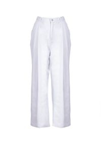 Born2be - Białe Spodnie Dorymene. Kolor: biały. Długość: długie #5