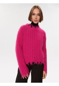 Herskind Sweter Caleb 4923970 Różowy Regular Fit. Kolor: różowy. Materiał: wełna #1