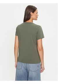 Guess Jeans T-Shirt W4YI03 J1314 Khaki Slim Fit. Kolor: brązowy. Materiał: bawełna #4