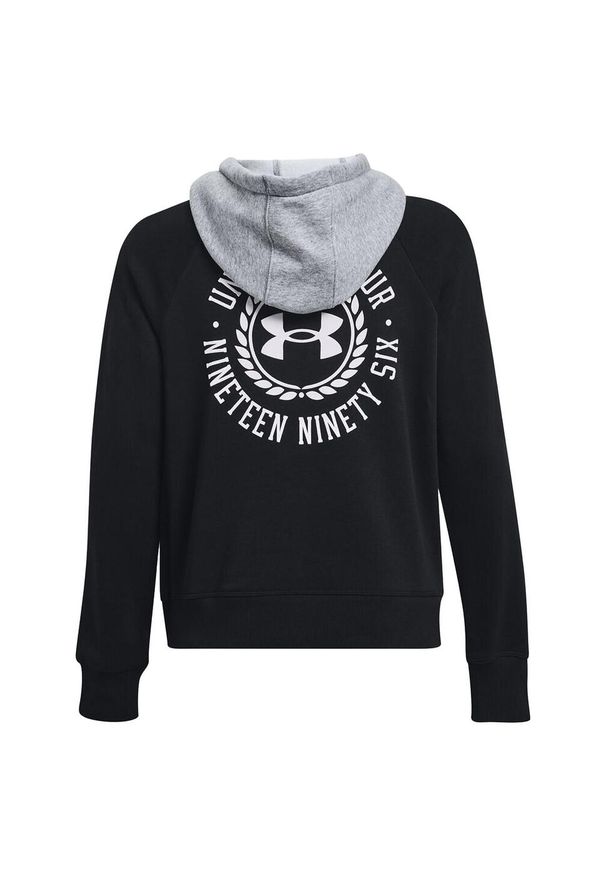 Under Armour - Damska Bluza Z Kapturem Rival Fleece Hoodie. Typ kołnierza: kaptur. Kolor: czarny