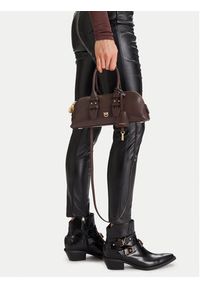 Pinko - PINKO Torebka Bowling Bag Baguette AI 25-26 PLTT 105334 A0QO Brązowy. Kolor: brązowy. Materiał: skórzane #6