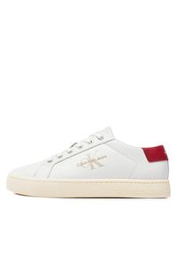 Calvin Klein Jeans Sneakersy Classiccuplowlaceup Lth Ml YM0YM00491 Biały. Kolor: biały #3