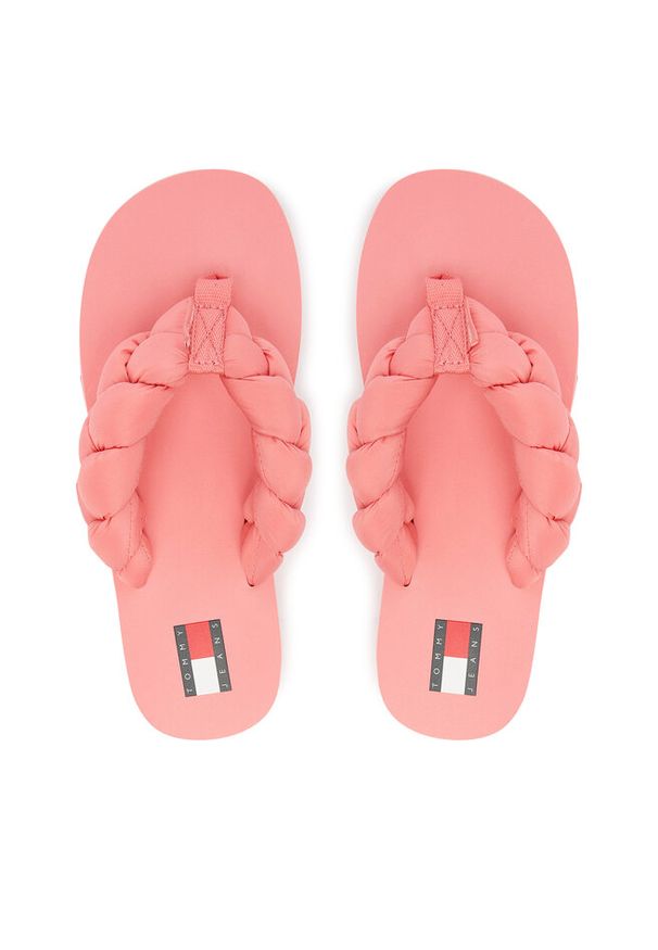 Japonki Tommy Jeans. Kolor: różowy