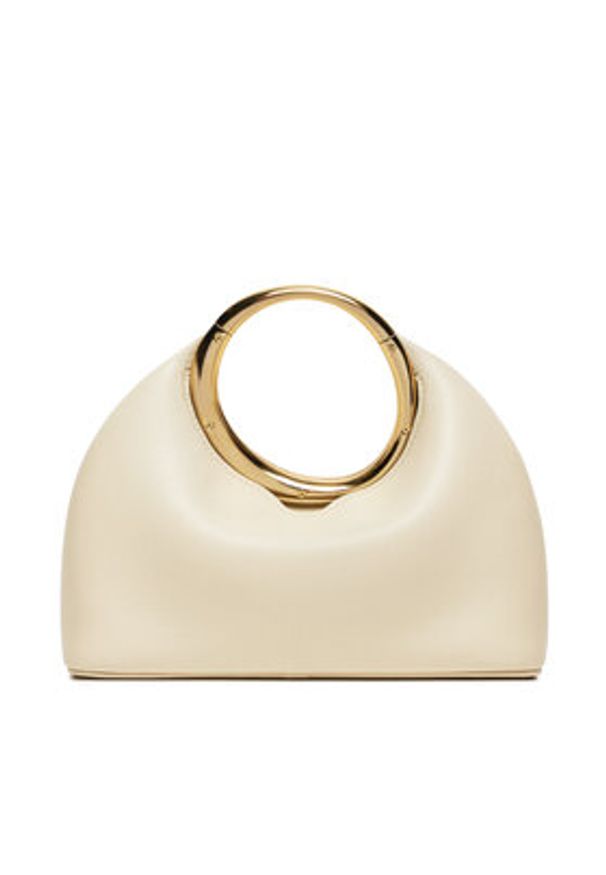 JACQUEMUS Torebka Mini ring handbag 241BA395 Écru. Materiał: skórzane