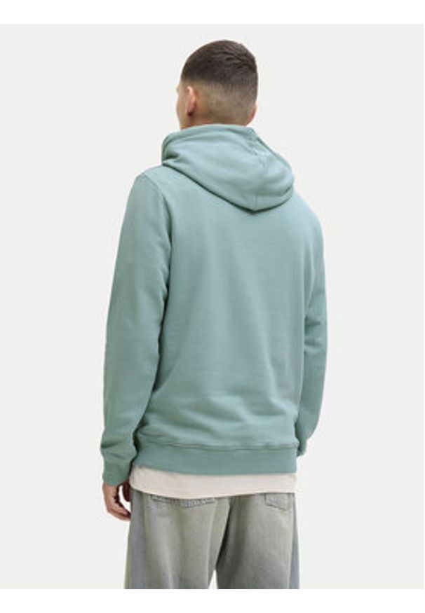 Jack & Jones Bluza Jjrain Sweat Hood 12288098 Turkusowy Regular Fit. Kolor: turkusowy. Materiał: bawełna