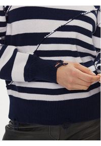 Silvian Heach Sweter GPP24300MA Granatowy Regular Fit. Kolor: niebieski. Materiał: bawełna #5