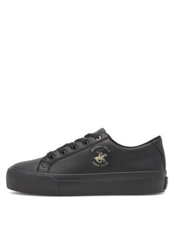Beverly Hills Polo Club Sneakersy BHPC040W Czarny. Kolor: czarny. Materiał: skóra
