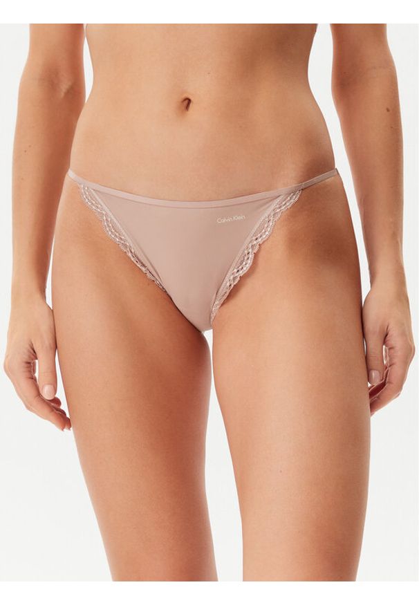 Calvin Klein Underwear Figi klasyczne LV00QD5269 Beżowy. Kolor: beżowy. Materiał: syntetyk