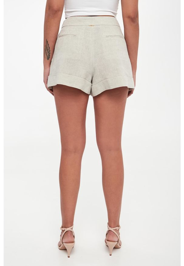 Twinset Milano - Szorty damskie lniane TWINSET. Materiał: len