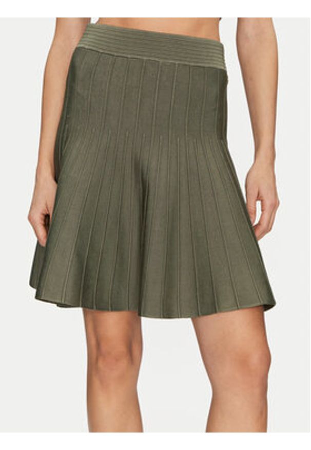 Guess Spódnica mini W5GD0U Z2XY0 Zielony Regular Fit. Kolor: zielony. Materiał: wiskoza